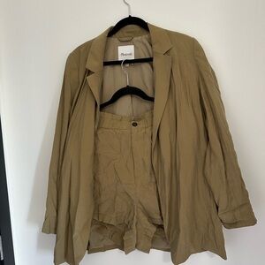 Madewell short suit set